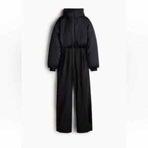 H&M Black Puffer Ski Suit with Hood
